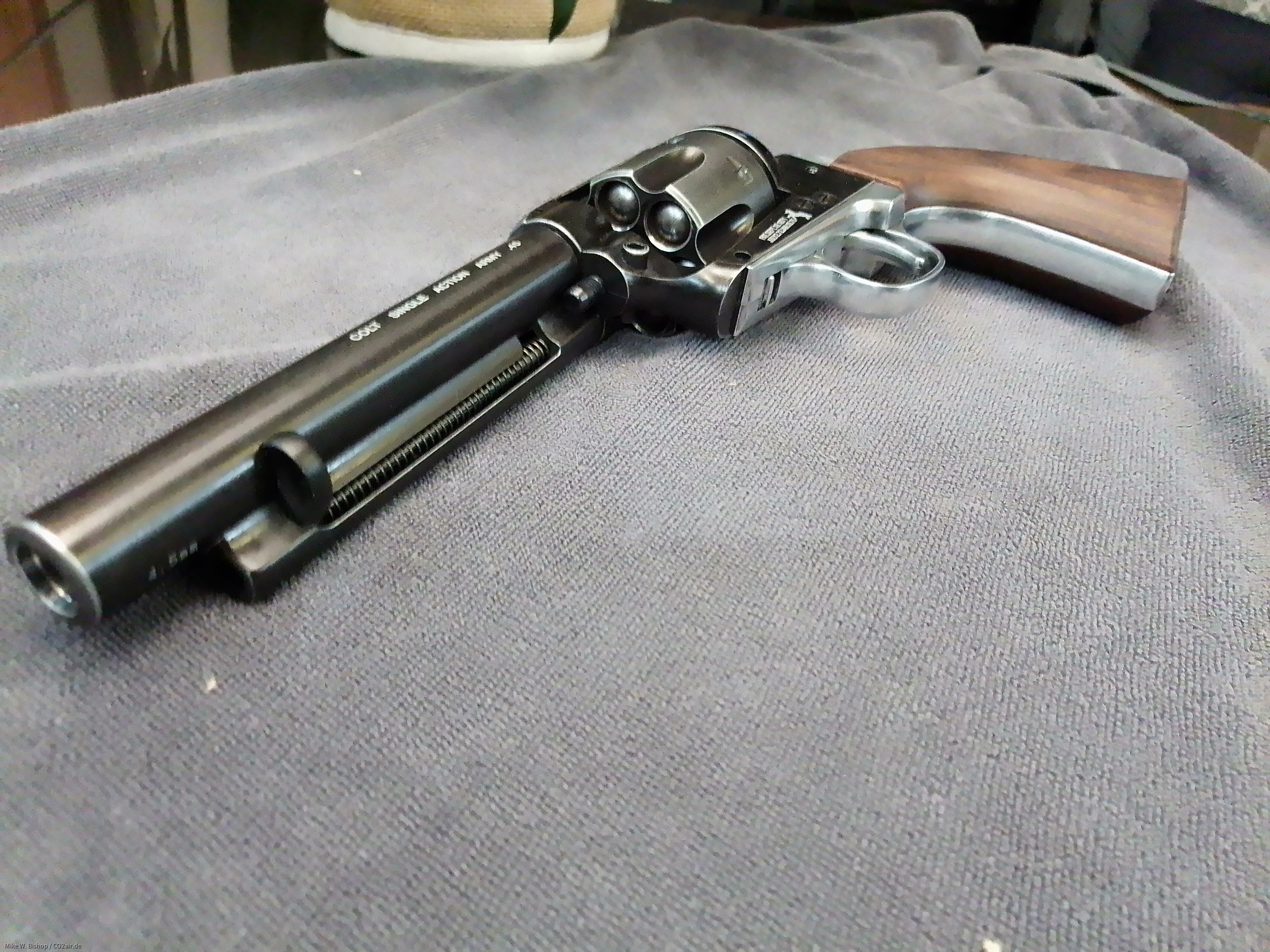 Colt SAA cal.43 Black Silver Edition